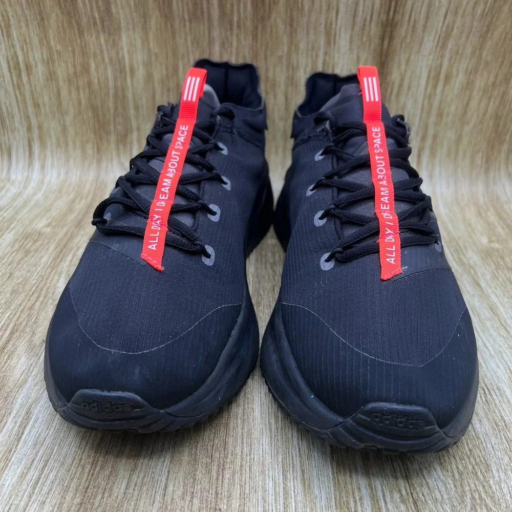 Adidas Fluidflash Men's Size 10.5 Black Solar Red Shoes Sneakers Athletic GY5021